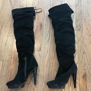 Steve Madden Suede Thigh High Boots - Size 8.5